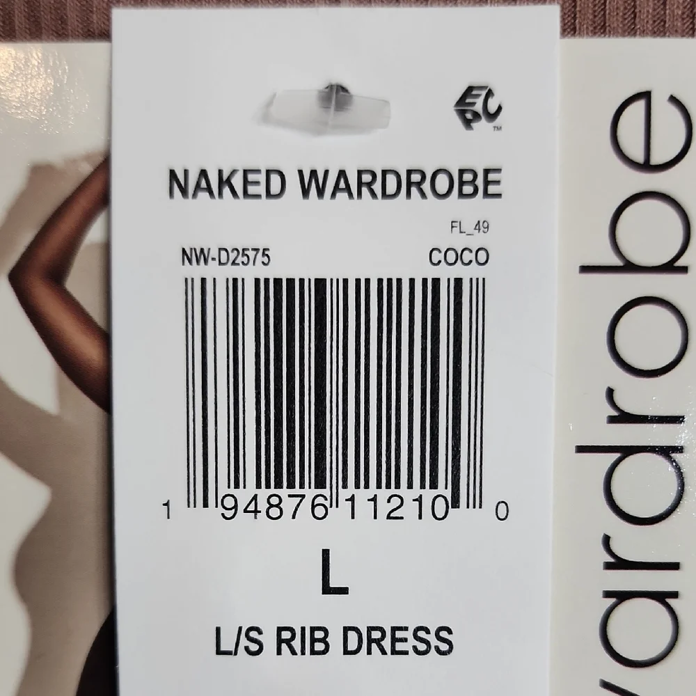 Naked Wardrobe Mauve Long Sleeve Dress - Picture 6 of 6